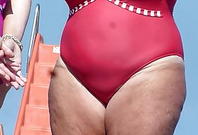 Kettlebell bbw babica plaži, bbw stare porno risanke online