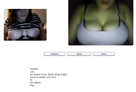 Ogromne joške na chatroulette, 22. novembra. v letu 2010 je chatroulette veliko