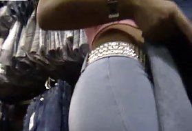 Seksi porno trans riti debele jeans kavbojke jeans hlače 41,
